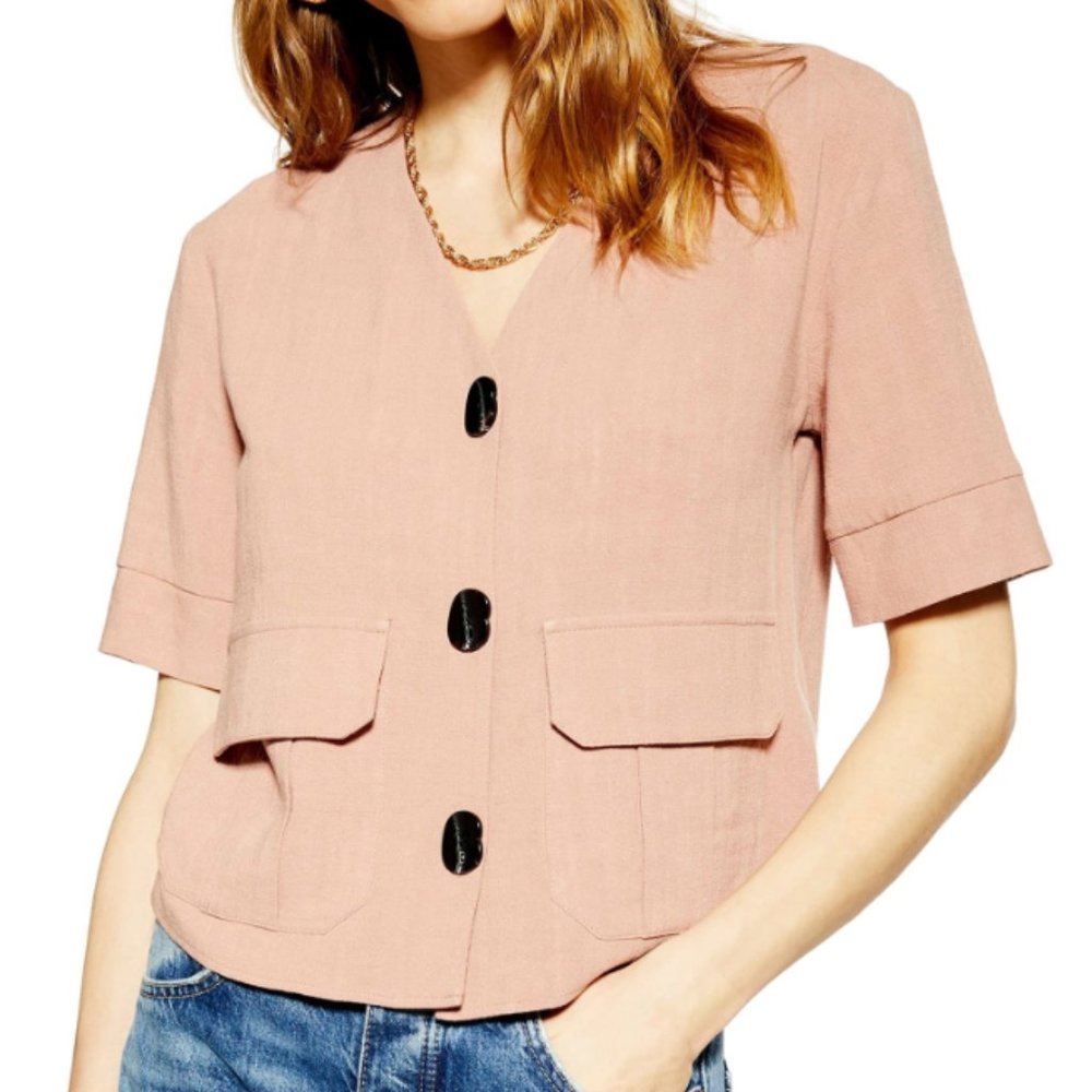Topshop Charlie Button Down Top